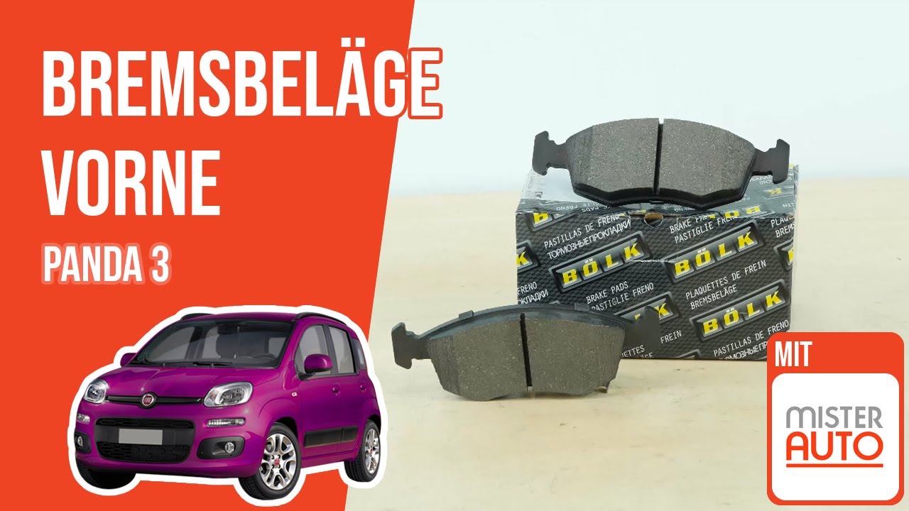 Wie Panda 3 Bremsbeläge vorne wechseln 🚗