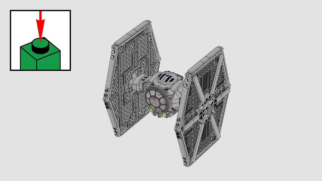 LEGO Star Wars 75300, Имперский истребитель СИД - инструкции по сборке