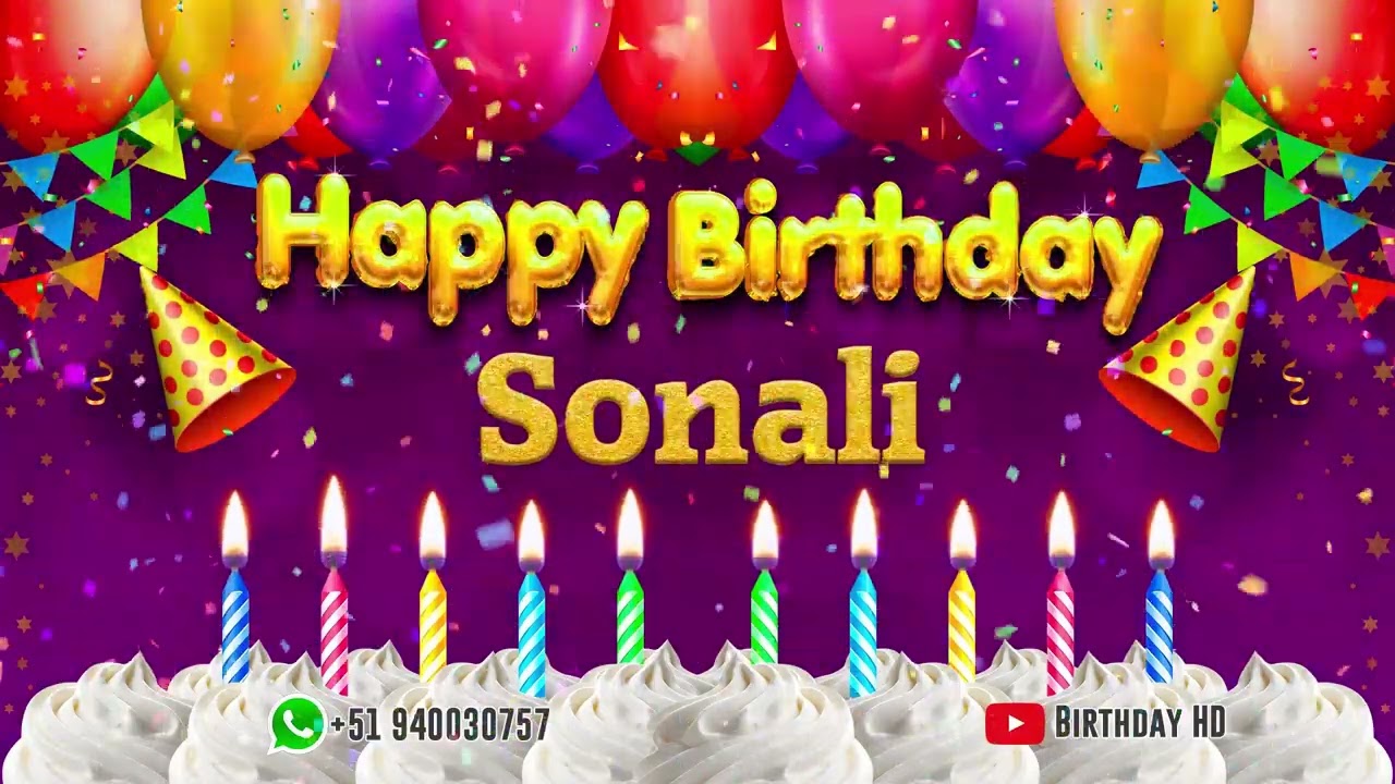 Sonali Happy birthday To You - Happy Birthday song name Sonali 🎁