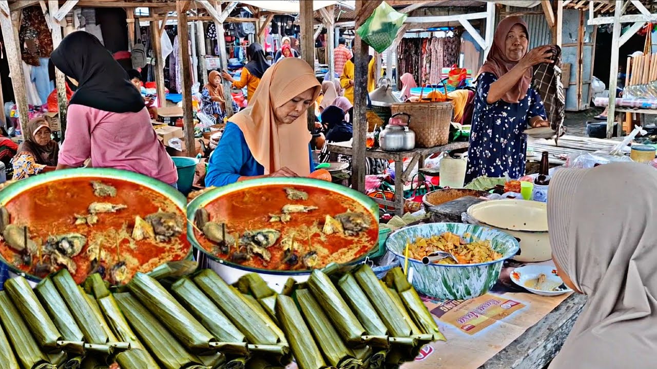 Kuliner Legend‼️Buka Hanya Di Pasar Pahing, Lontong Ayam Sayur Lodeh,Sudah Puluhan Tahun  Berdiri
