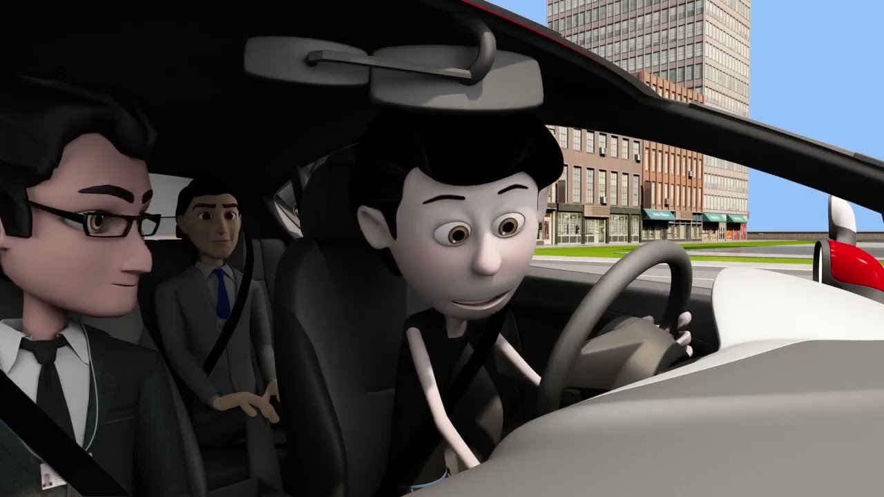 Ehliyet Direksiyon Sınavı - Trafik Adam Animasyonu