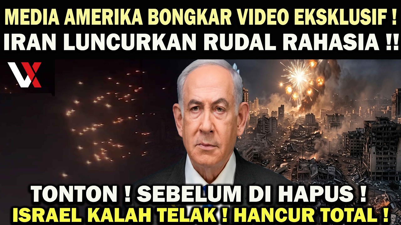 MEDIA AMERIKA BONGKAR VIDEO EKSKLUSIF IRAN LUNCURKAN RUDAL RAHASIA❗️ISRAEL KALAH TELAK,HANCUR TOTAL!