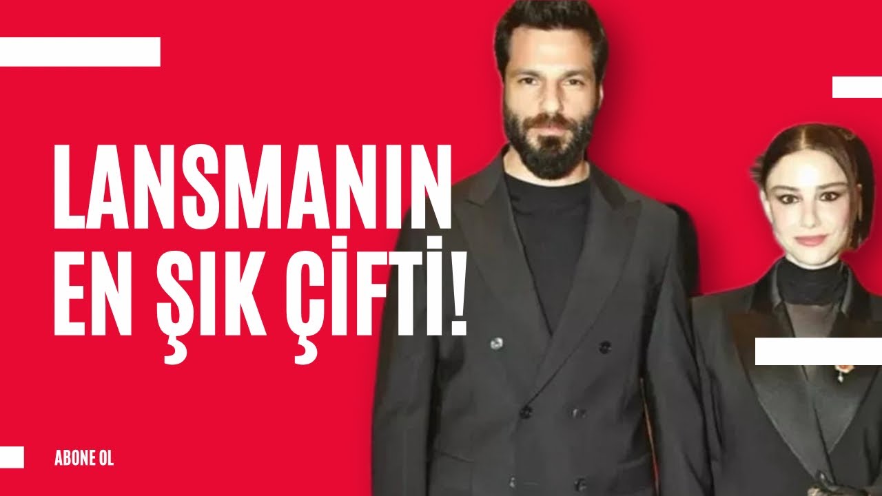 Lansmanın en şık çifti: “Serkan Çayoğlu ve Özge Gürel”