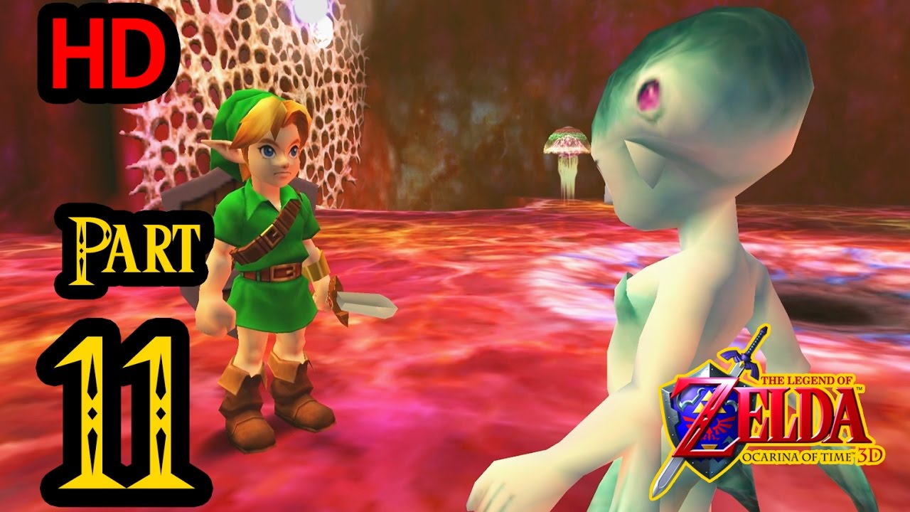 Zelda Ocarina of Time 3D 100% Walkthrough 1080p HD Part 11 - Inside Jabu Jabu's Belly - Ruto