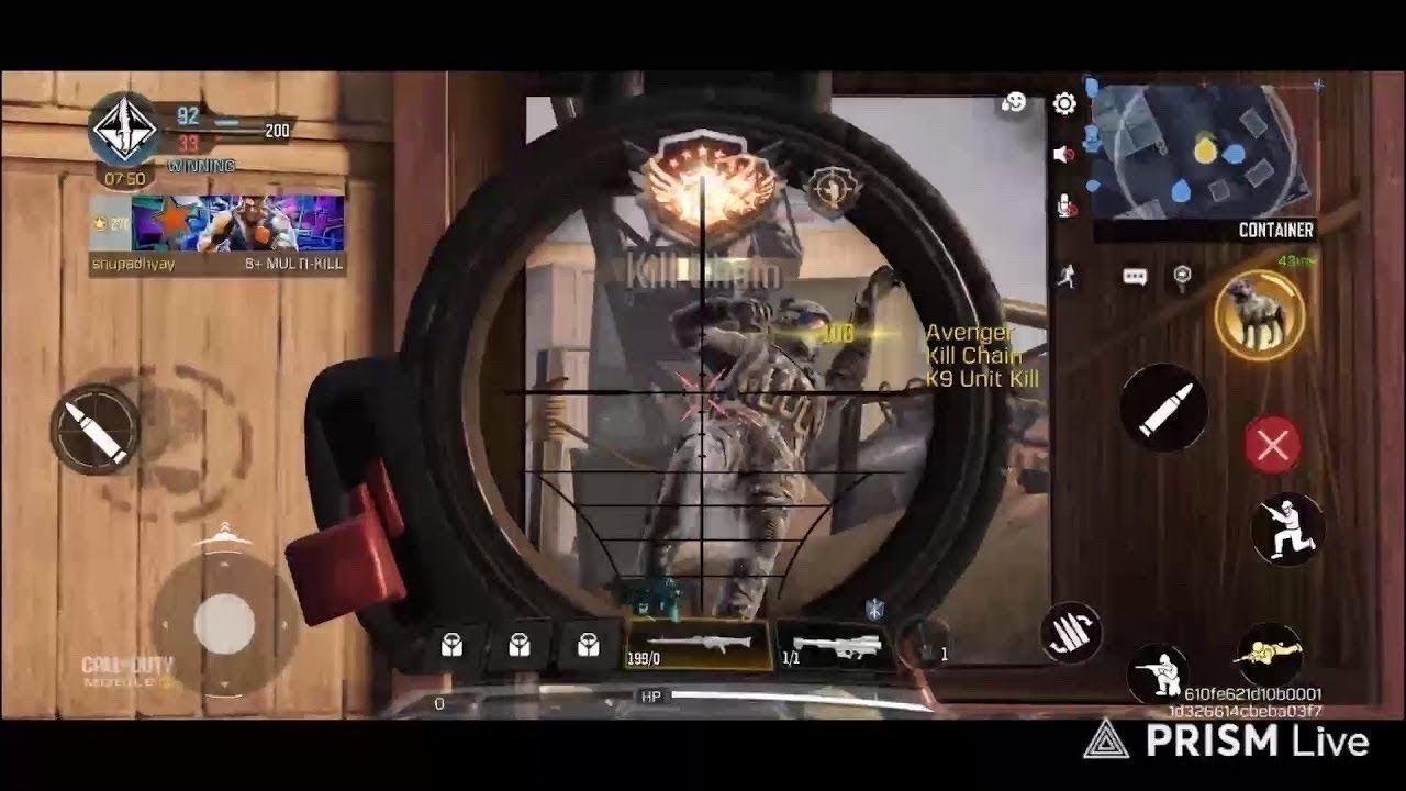 Playing cod mobile