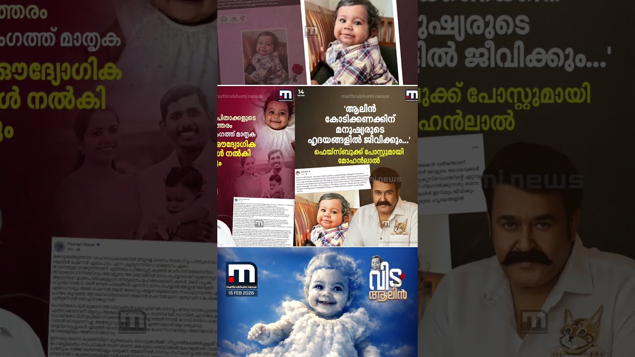 കുഞ്ഞേ നിന്റെ പുഞ്ചിരി മലയാളി മനസ്സിൽ നിന്ന് മായില്ല... 4 കുരുന്നുകൾക്ക് പുതുജീവനേകി ആലിൻ യാത്രയായി