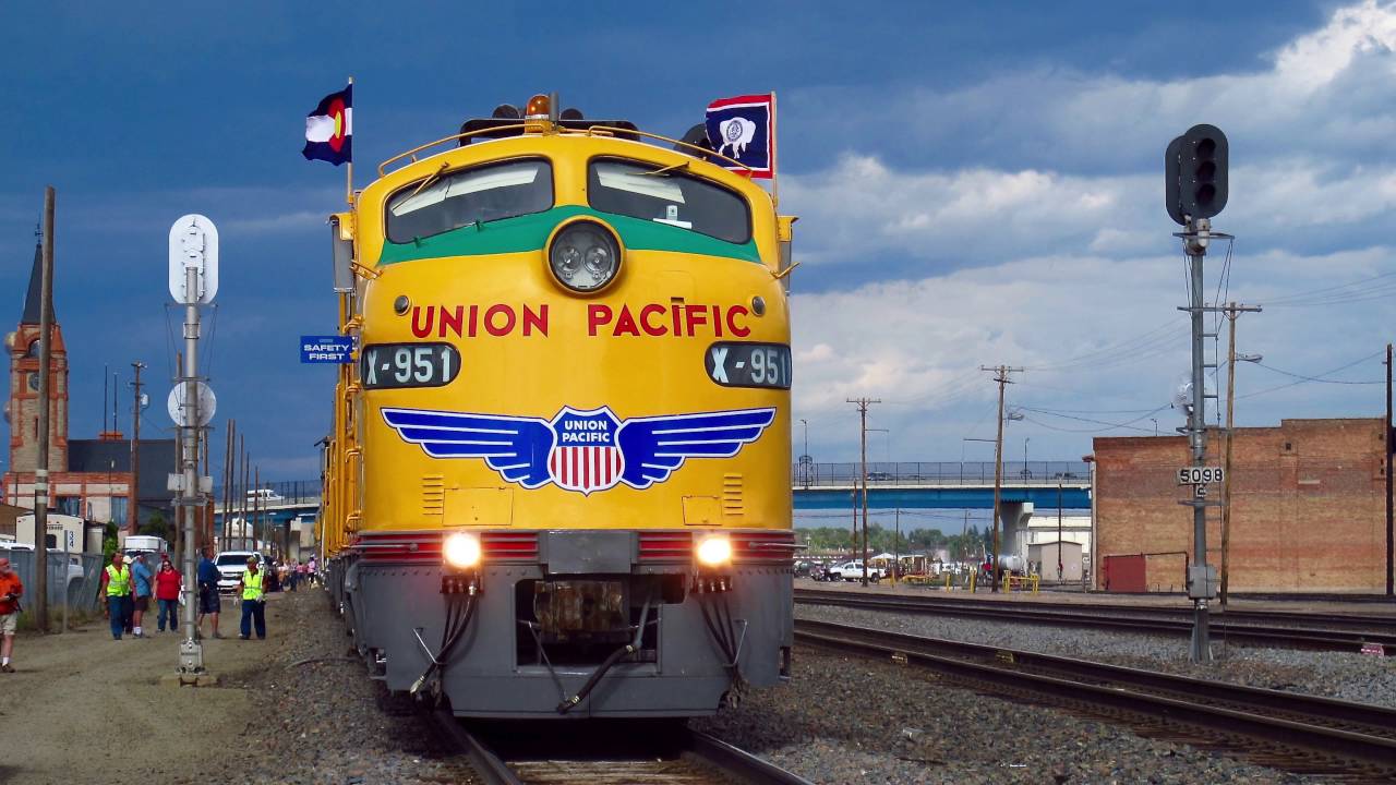 Union Pacific E9 Cheyenne Frontier Days Train 2015 4K