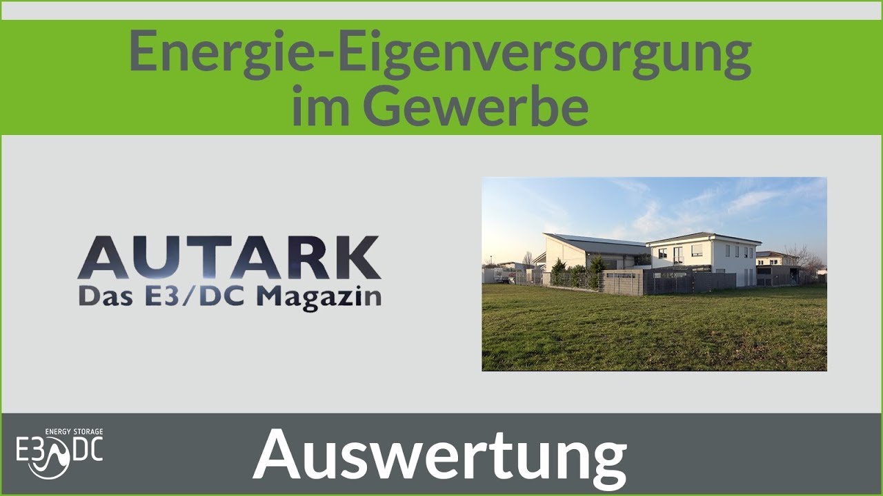 Energie-Eigenversorgung im Gewerbe #2 - Die Auswertung