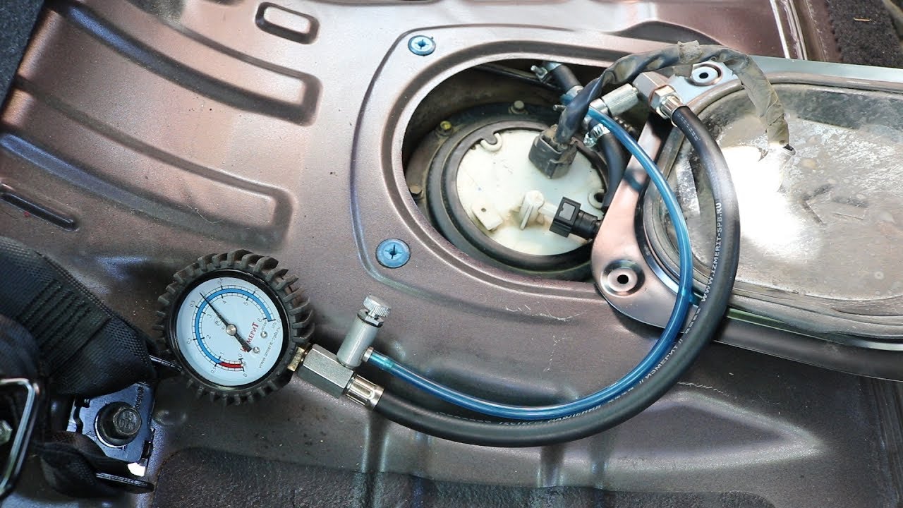 Hyundai Elantra J4 (HD). Замер ДАВЛЕНИЯ ТОПЛИВА