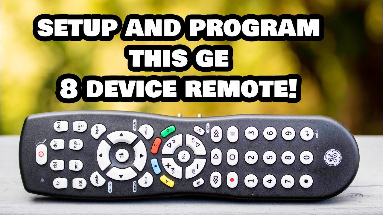 Настройте и запрограммируйте этот 8-ми сторонний пульт GE Remote на любое устройство!