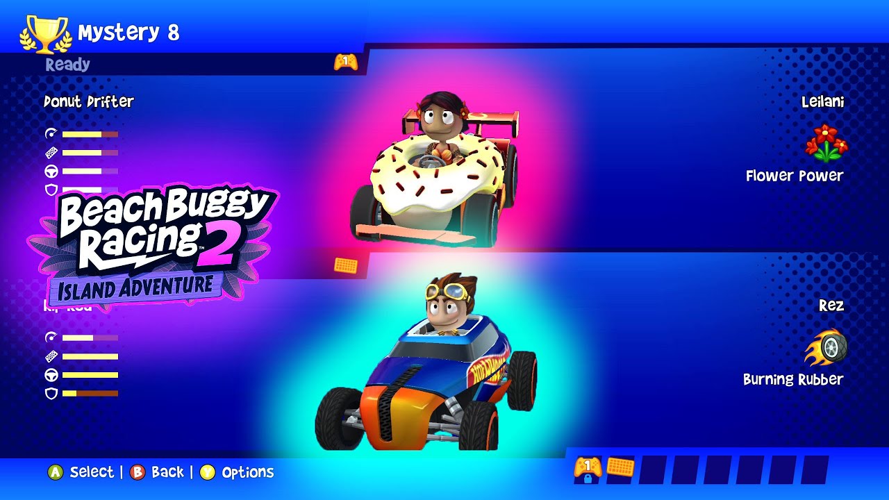 Leilani ft Donut Drifter VS Rez ft Rip Rod - Beach Buggy Racing 2 Island Adventure
