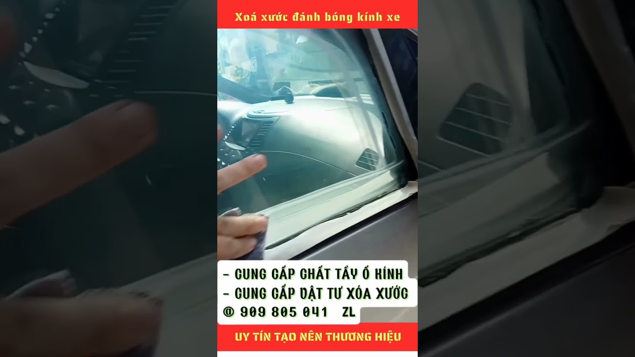 xóa xước và đánh bóng kính xe ô tô 