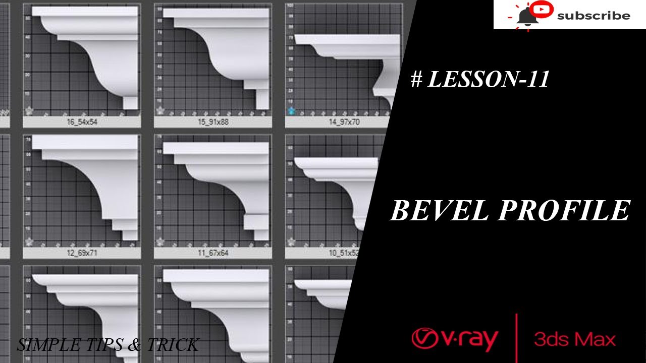 3DSMAX/BEVEL PROFILE-LESSON-11