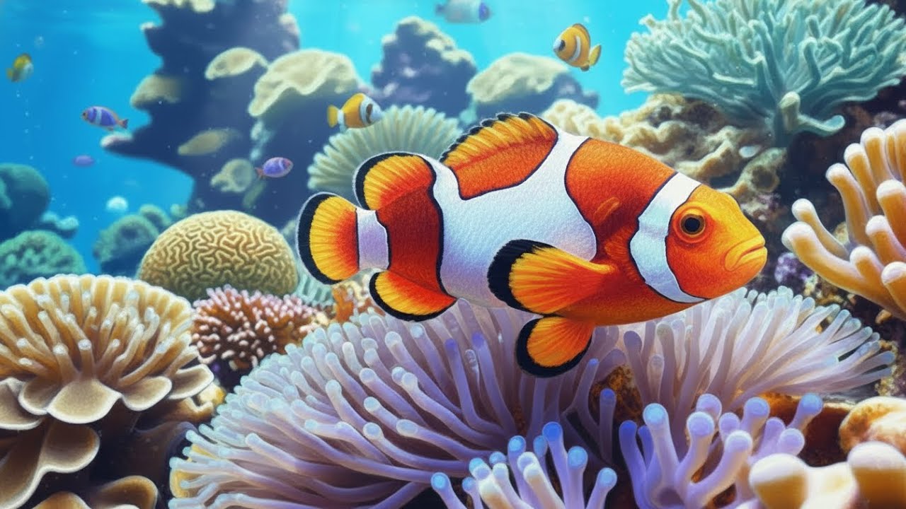 Stunning 4K Aquarium Video | Tropical Fish Tank, Coral Reef Colors & Relaxing Sleep Sounds