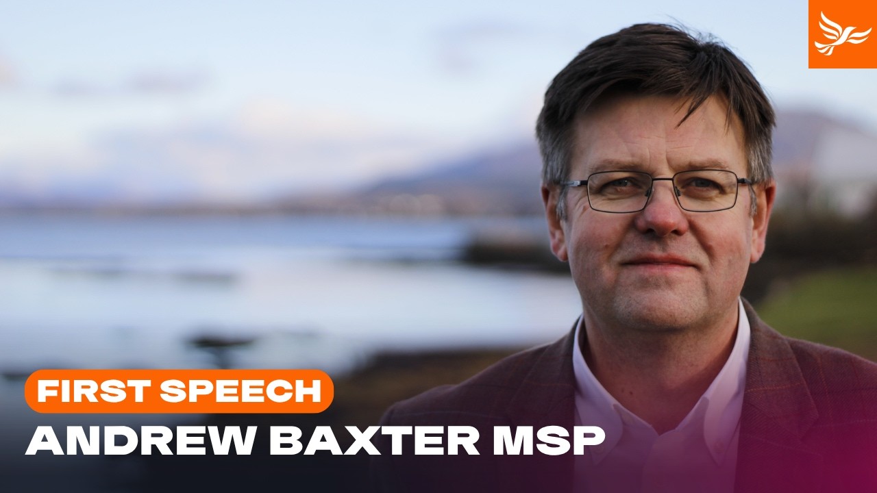 Andrew Baxter - First Speech as an MSP