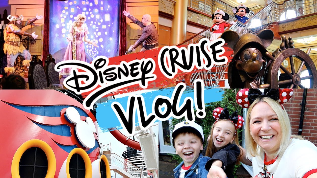 DISNEY CRUISE VLOG 1 | Travel Day, Room Tour, Rapunzel's Table!