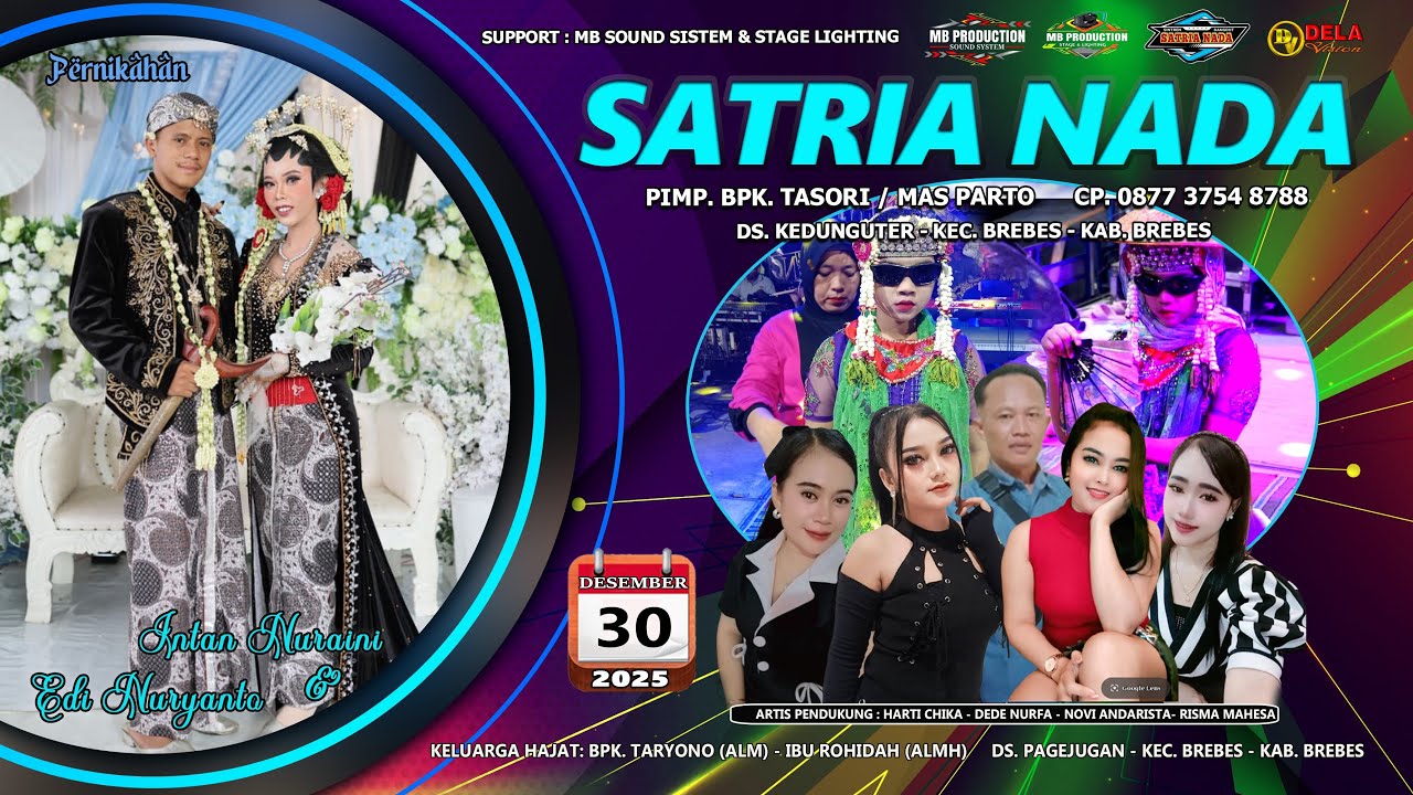 LIVE  SINTREN DANGDUT SATRIA NADA // LIVE DS. PAGEJUGAN - BREBES   SELASA, 30 DES 2025 MALAM