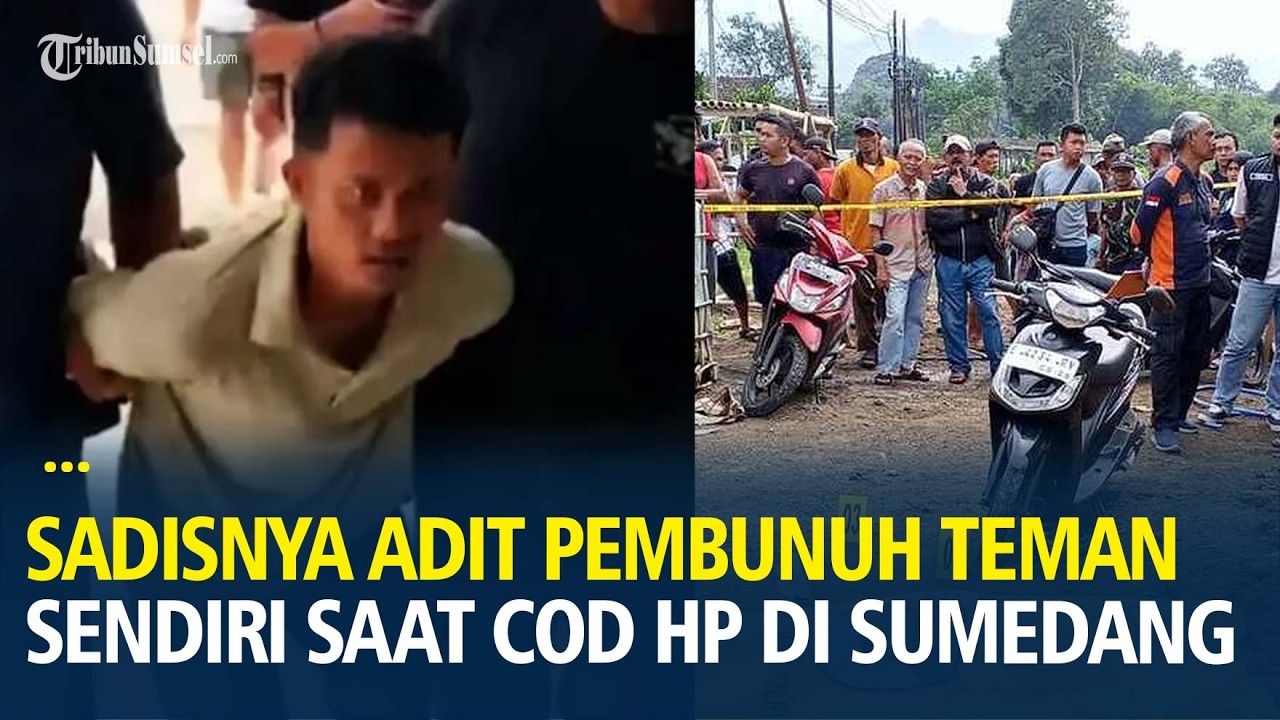 Sadisnya Adit Pembunuh Teman Sendiri saat COD HP di Sumedang, Ditusuk dan Ditembak