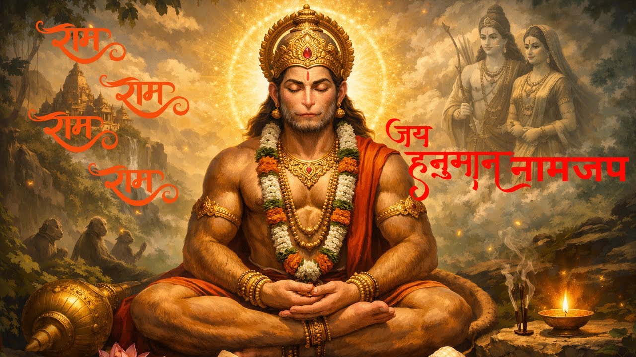 हनुमान 108 नाम जप | Hanuman  Naam Jaap | महा शक्तिशाली मंत्र | Divine Chanting for Protection 🔥