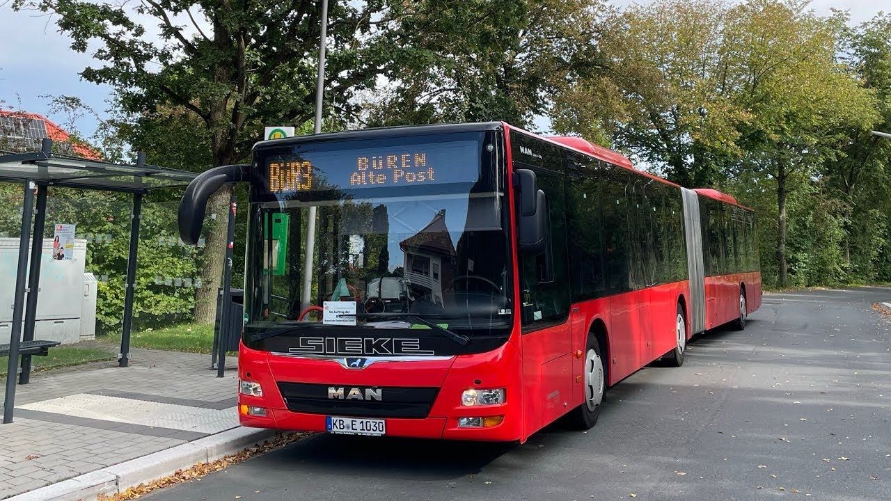 B3 Siddinghausen Ort - Büren Alte Post #busdriver #pov #büren #stadtbus