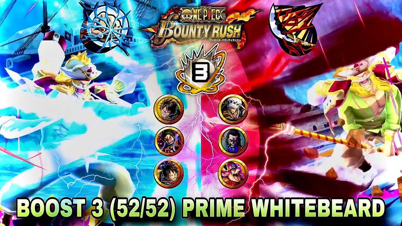 Boost3 [52/52] Prime Whitebeard Showcase | One Piece Bounty Rush
