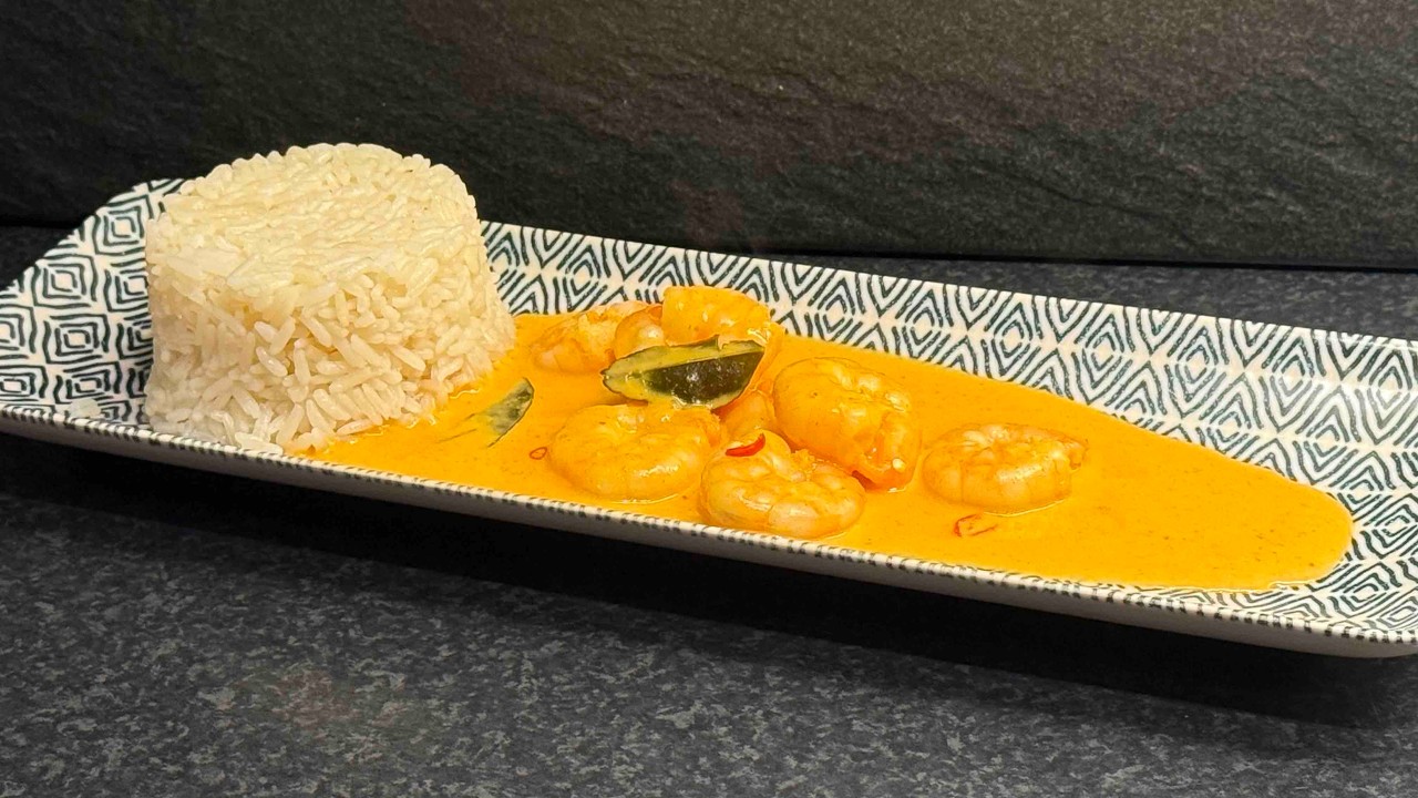 Rödcurry räkor