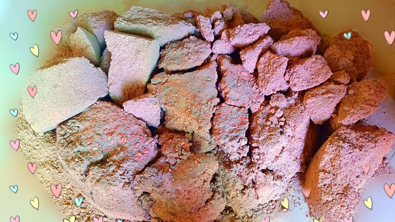 ASMR ❣️Gritty Red Dirt Chunks Crunchy Dusty 😷Dry Floor Crumbling😴 Relaxing Sounds📢