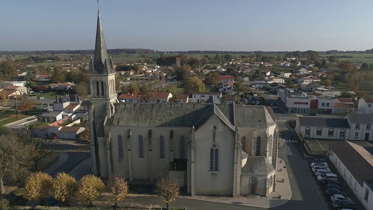 Vendrennes vue du ciel
