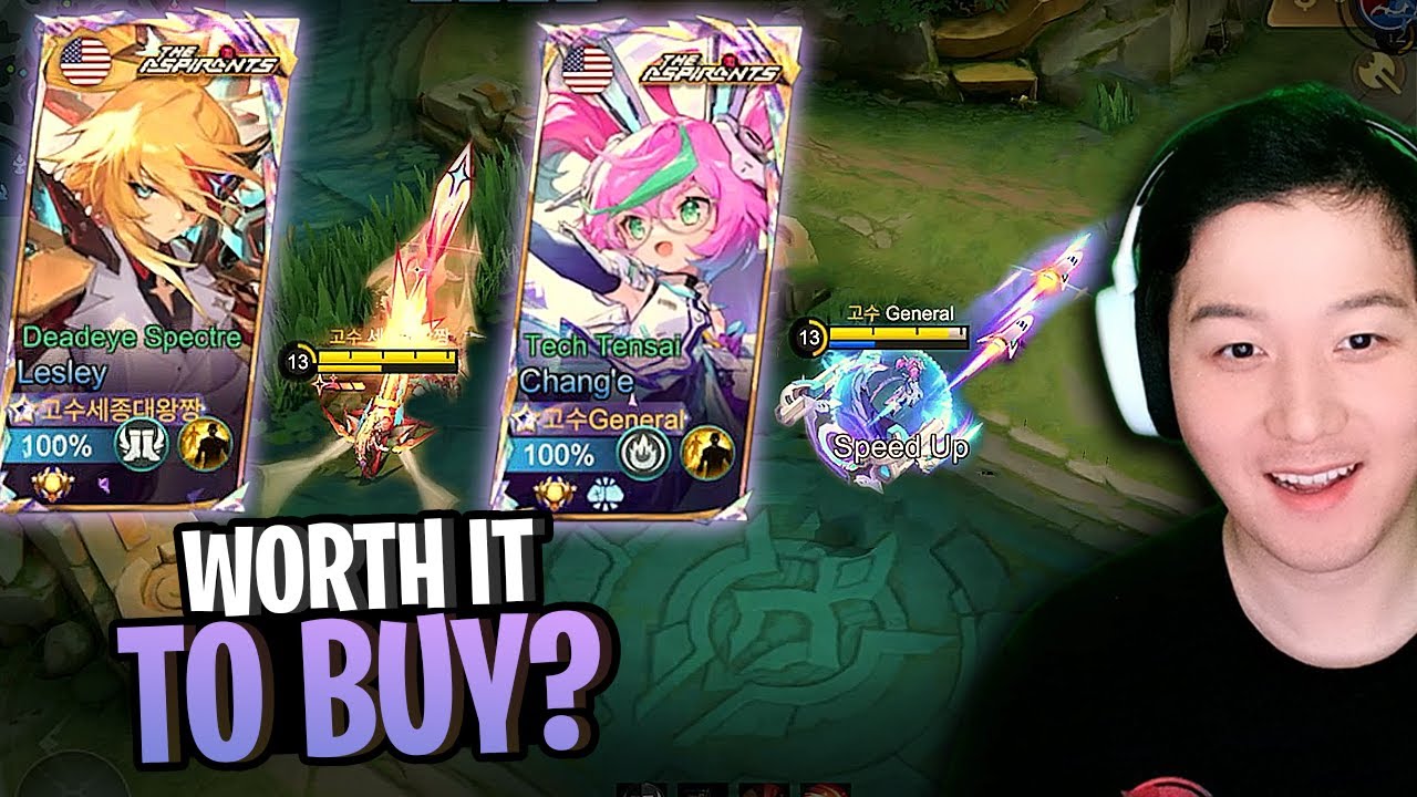 Сколько стоят новые облики Лесли и Чан И для The Aspirants? Геймплей и обзор | Mobile Legends