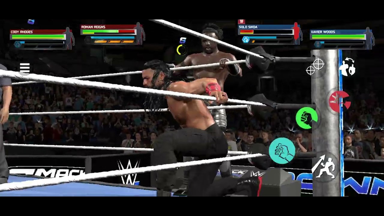 Tag team match.       Roman reigns and cody Rhodes. Vs  solo sikda and Xavier Woods 