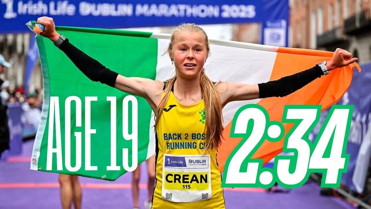 Ava Crean Wins the National Marathon Championship at the Dublin Marathon #raceday  #dublinmarathon