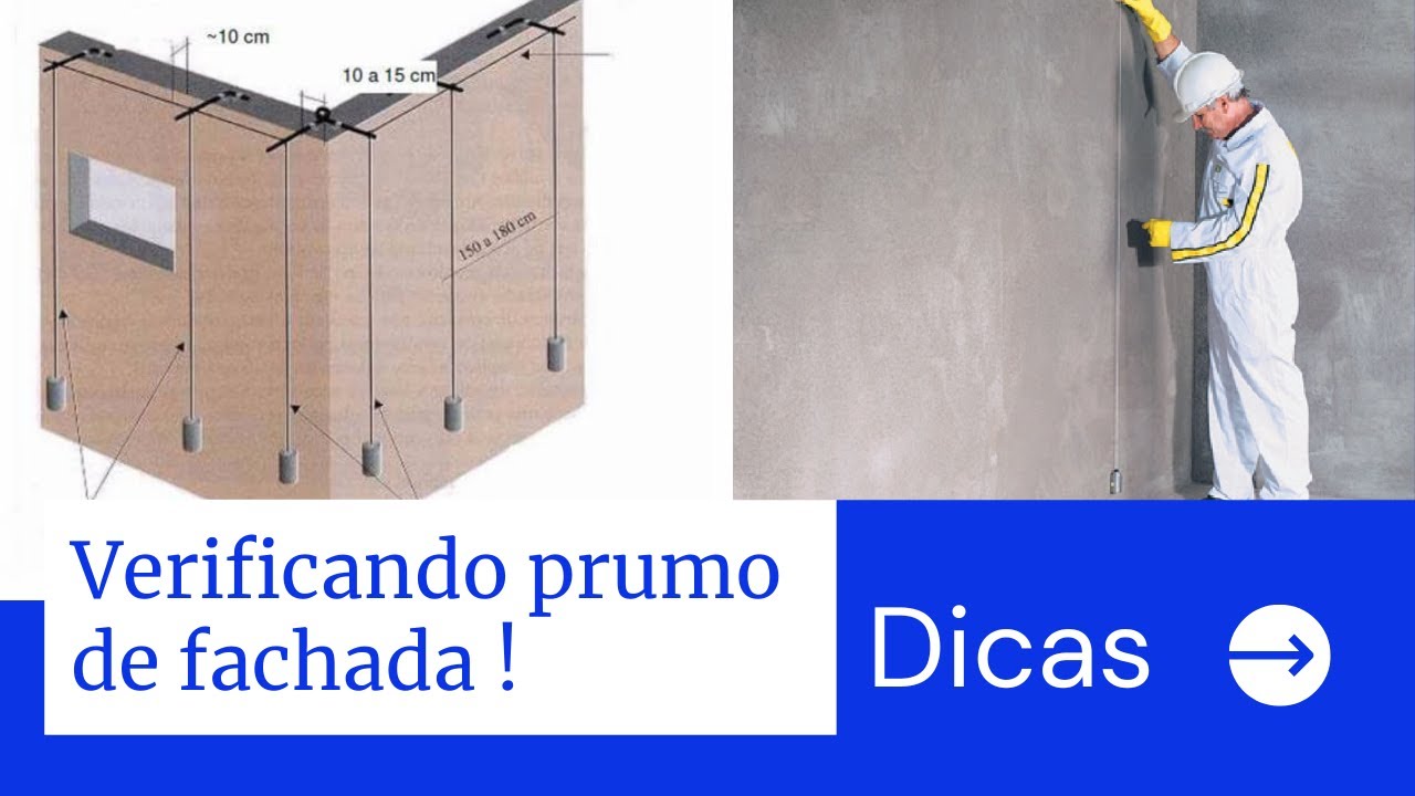 Como Tirar Prumada de fachada ? passo a passo