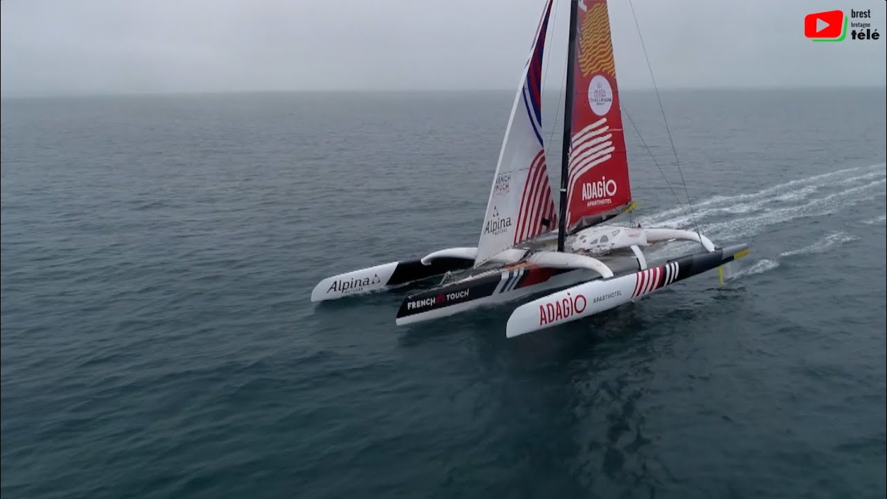 ARKÉA ULTIM CHALLENGE BREST    |  Trimaran Adagio    |  Brest Bretagne Télé