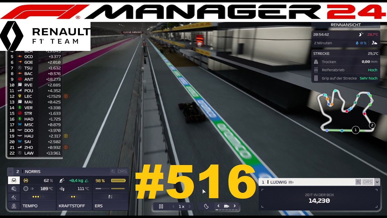Früher Rennentscheidung? #516 -F1 Manager 24-