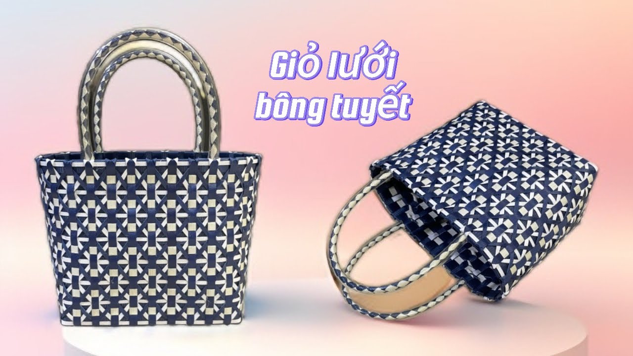 Giỏ lưới bông tuyết, Đẹp độc lạ, bạn cũng có thể làm được ?