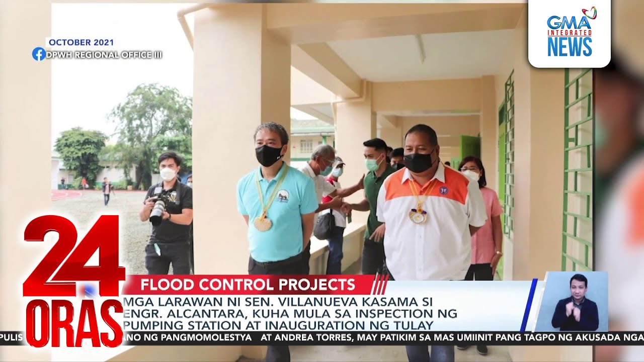 Mga larawan ni dating DPWH Engr. Alcantara kasama sina Sen. Estrada, Sen. Villanueva at... | 24 Oras