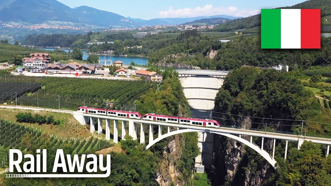 Beautiful train route through Trentino 🌳⛰ (🇮🇹 Northern Italy) - Rail Away 🚞