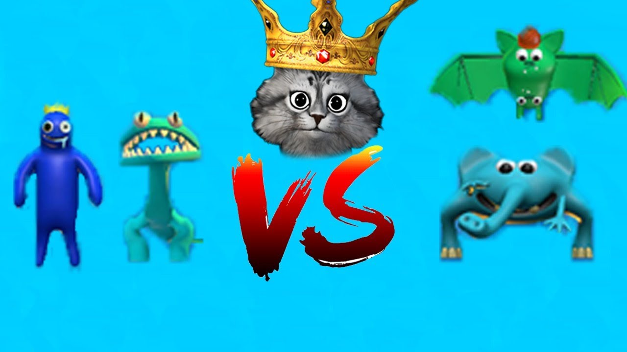 Garten of BanBan VS Rainbow Friends 2 Karekterleri | bütün karakterleri kapıştırdım