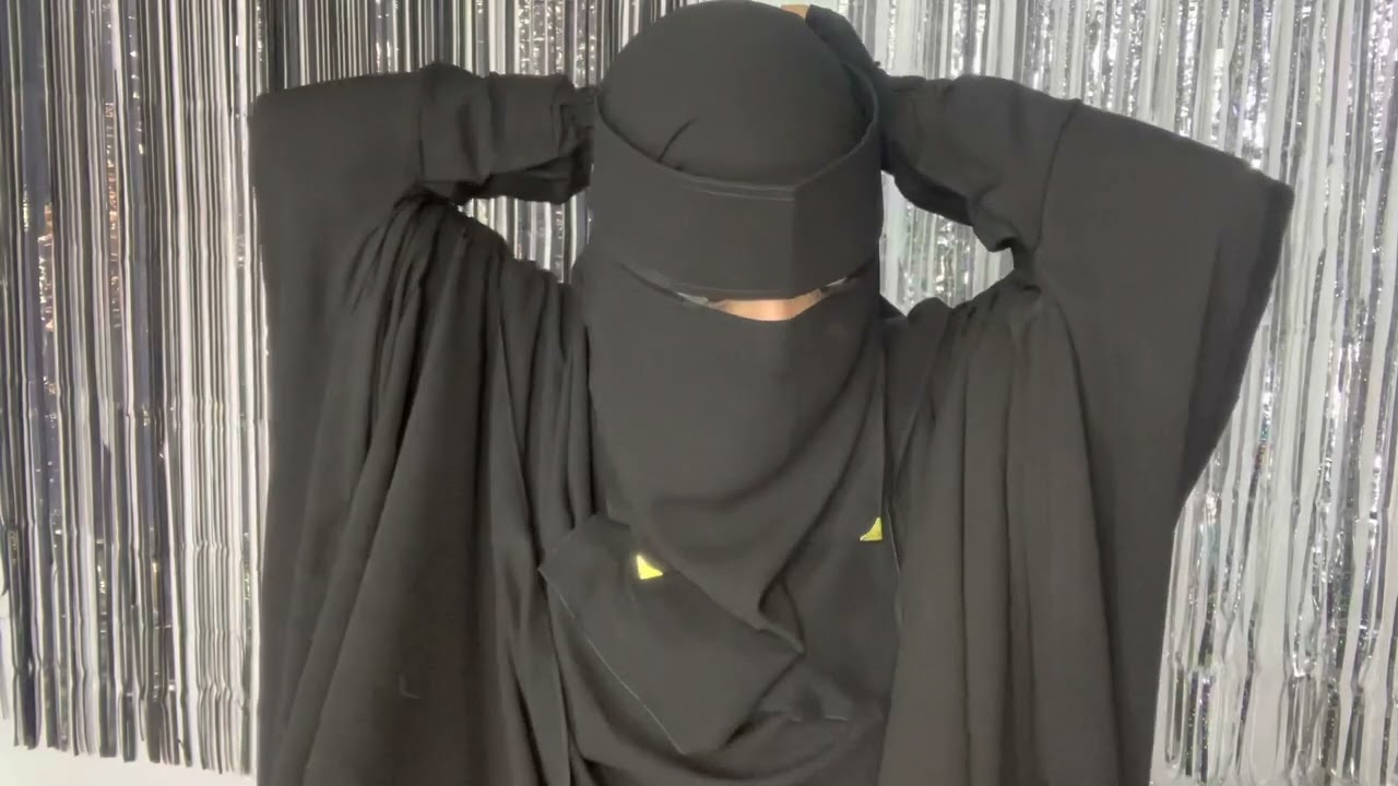 انواع النقاب السعودي الاورجينال وازاي نقدر نلبسه ونتحكم ف لبسه  😍😌#انواع #نقاب#سعودي#الجزء_الثالث