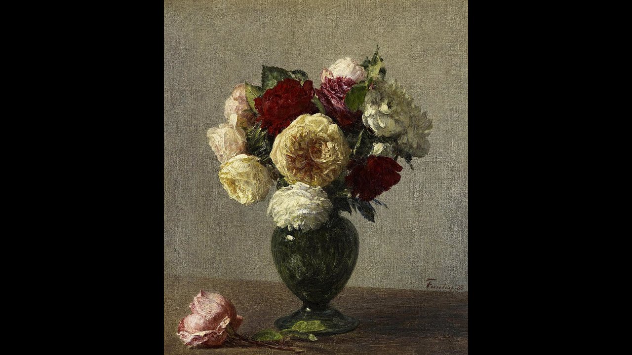 The Secret of Depth and Atmosphere in a Still Life painting - Master Study - Henri Fantin Latour