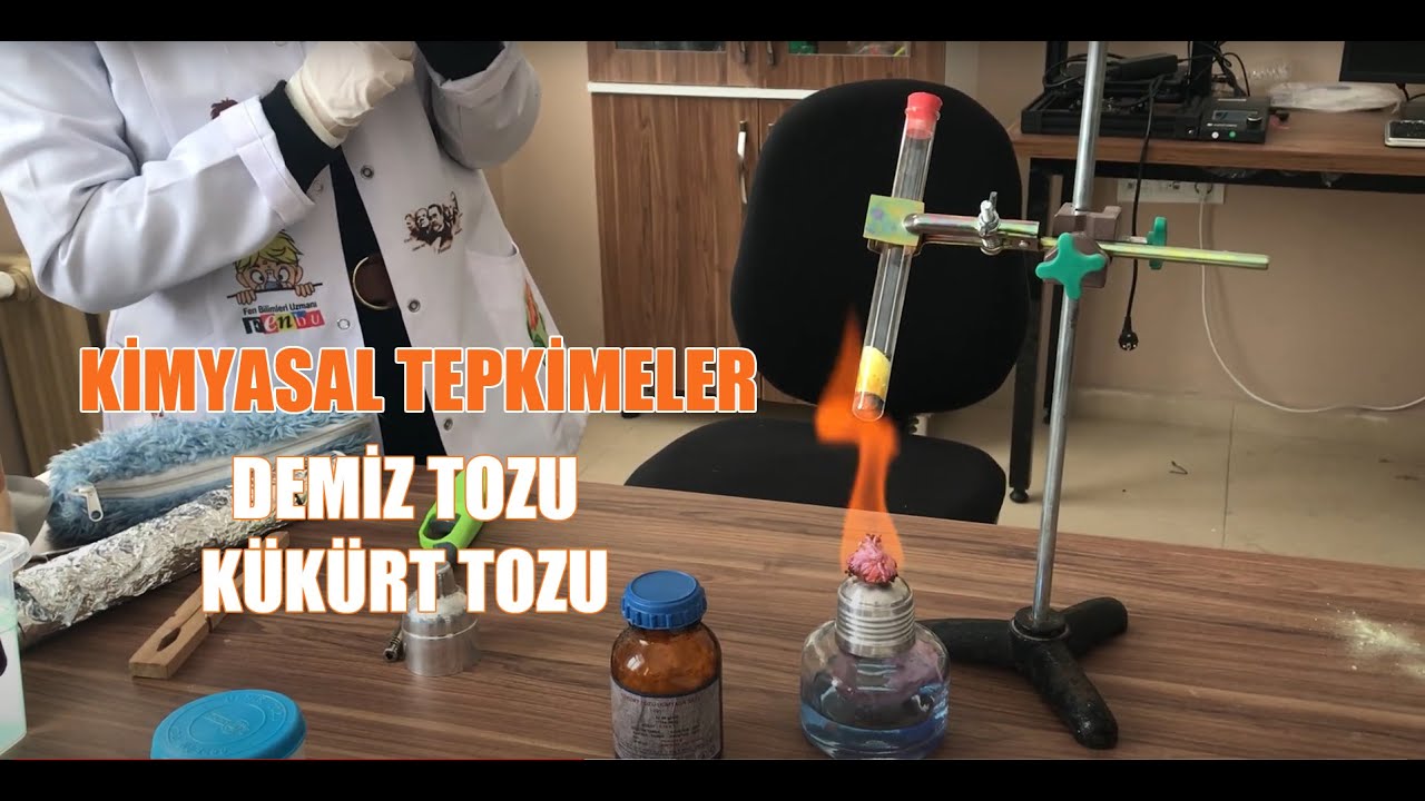 KİMYASAL TEPKİMELER (KÜKÜRT TOZU + DEMİR TOZU)