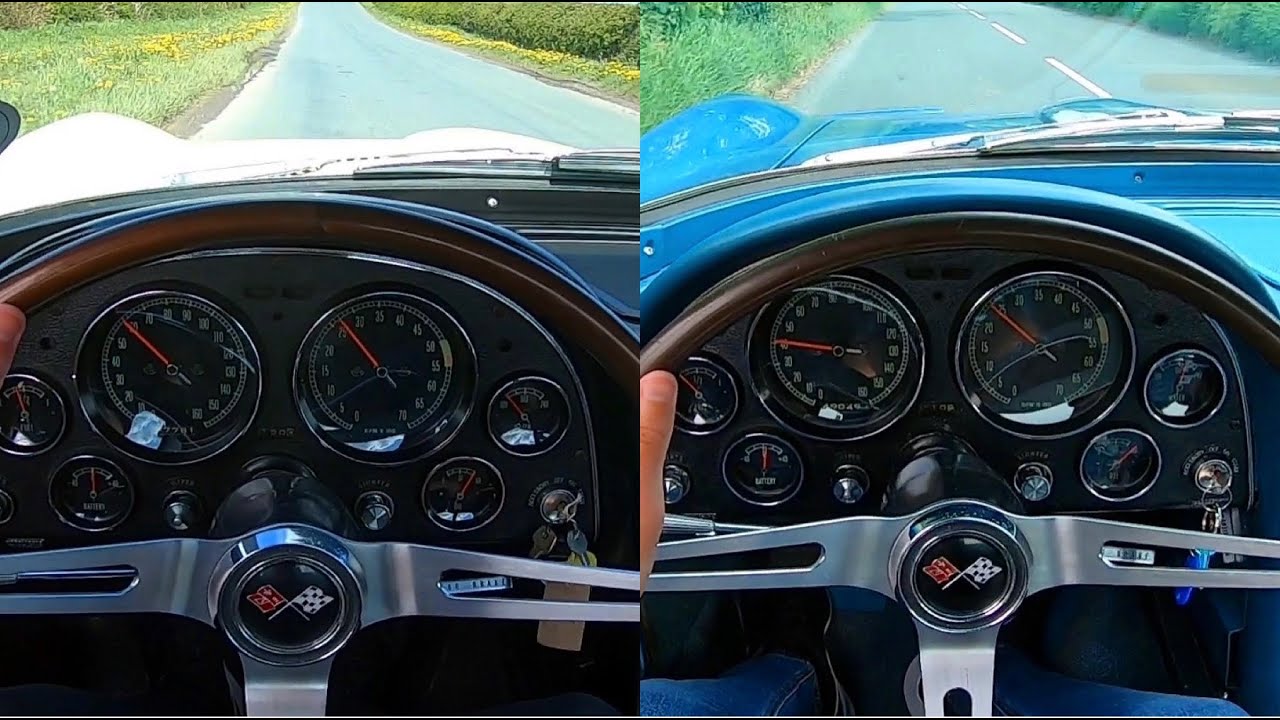 1965 Corvette Stingray C2 POV Exhaust Battle - Side-pipes vs Factory Exhaust | 327 V8