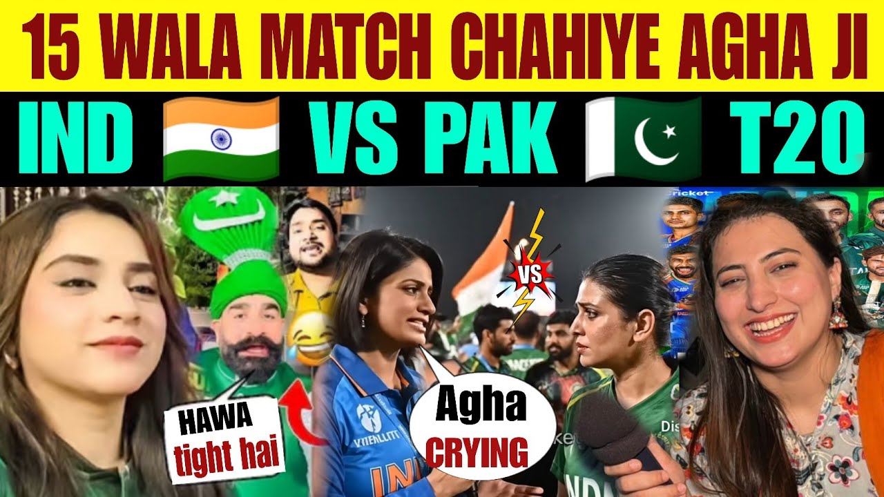 😂 PAKISTANI FANS CHALLENGE INDIAN TEAM FOR 🔥 IND VS PAK MATCH T20 