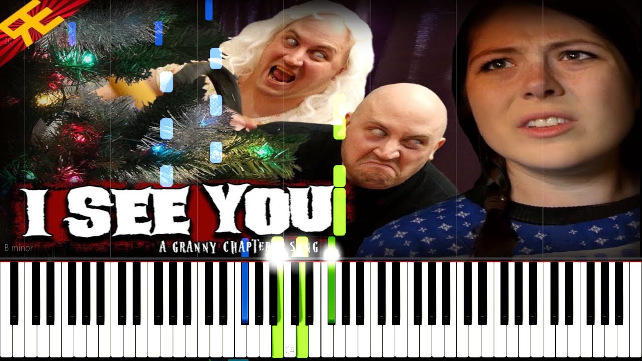 I SEE YOU: A Granny Chapter 2 Song - Random Encounters [Synthesia Piano Tutorial]