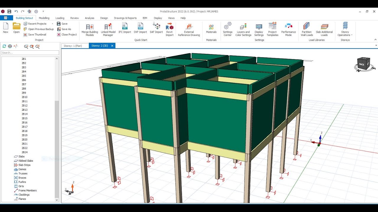STAGE 2:   Structural Design Procedure (MODELLING WITHOUT ERROR)  in PROTASTRUCTURE.