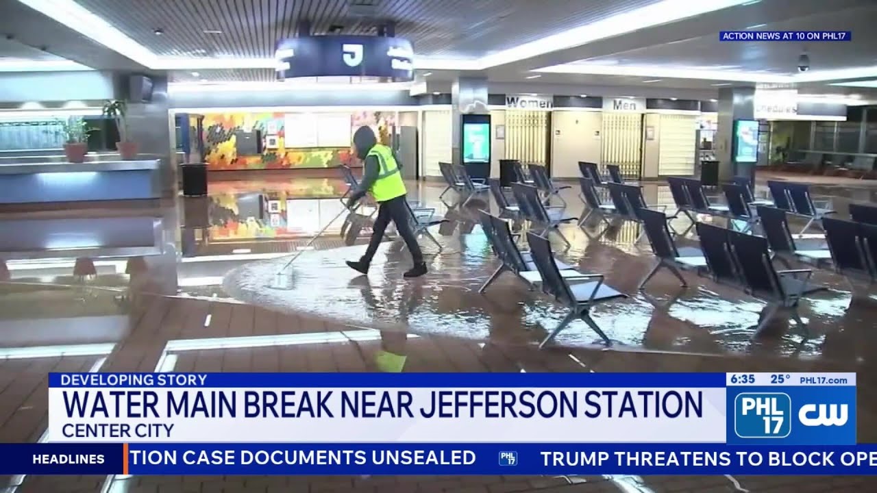 Water main break floods part of Jefferson Station | PHL17 Morning News
