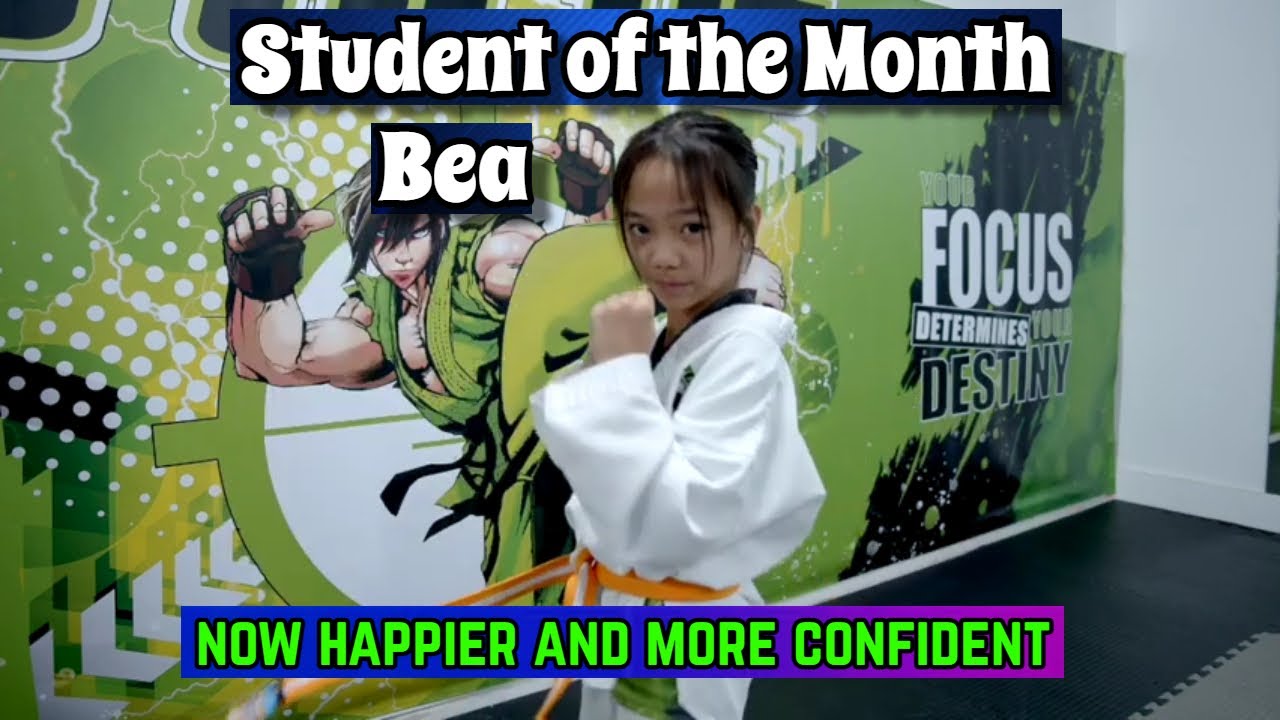 Bea Student of the month now happier and more confident.