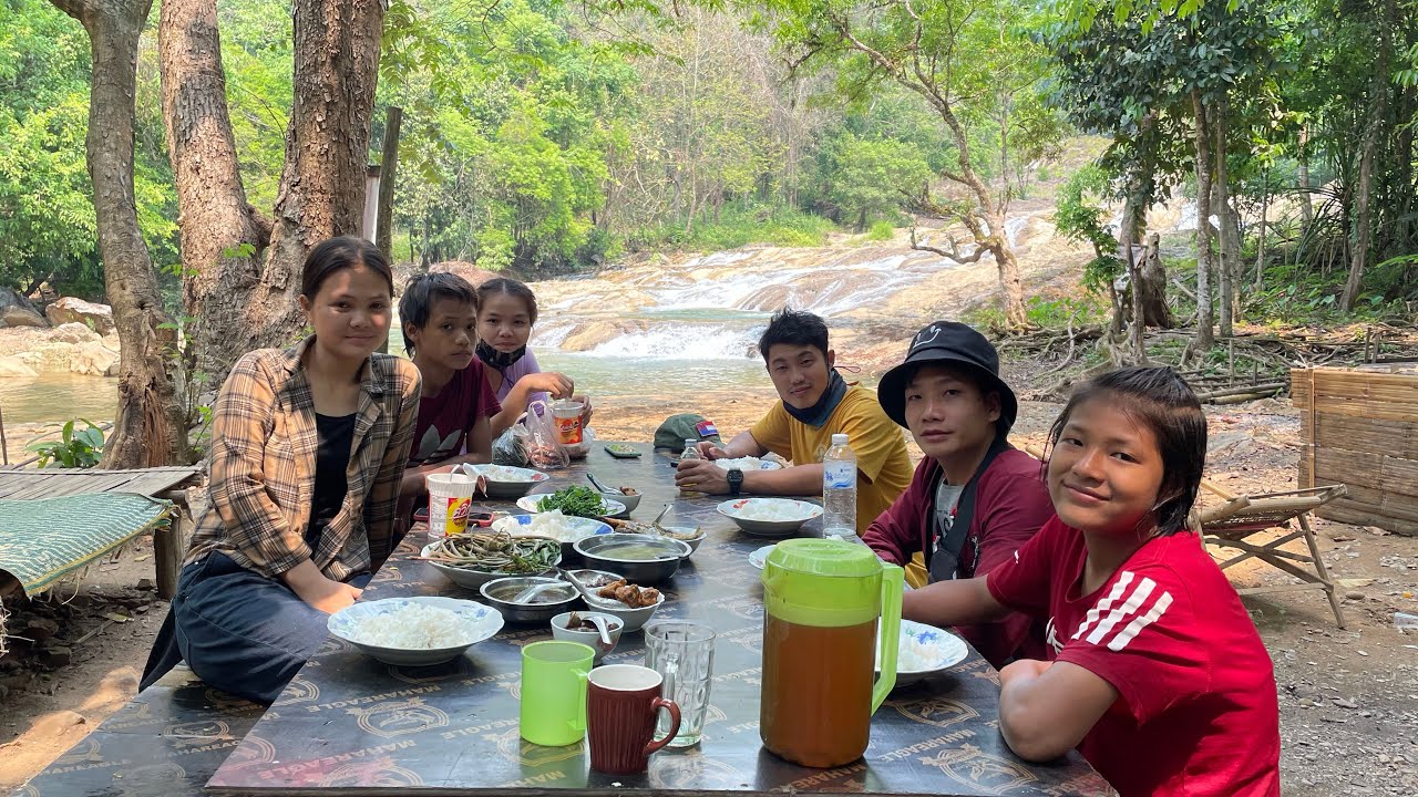 Karen state natural waterfall