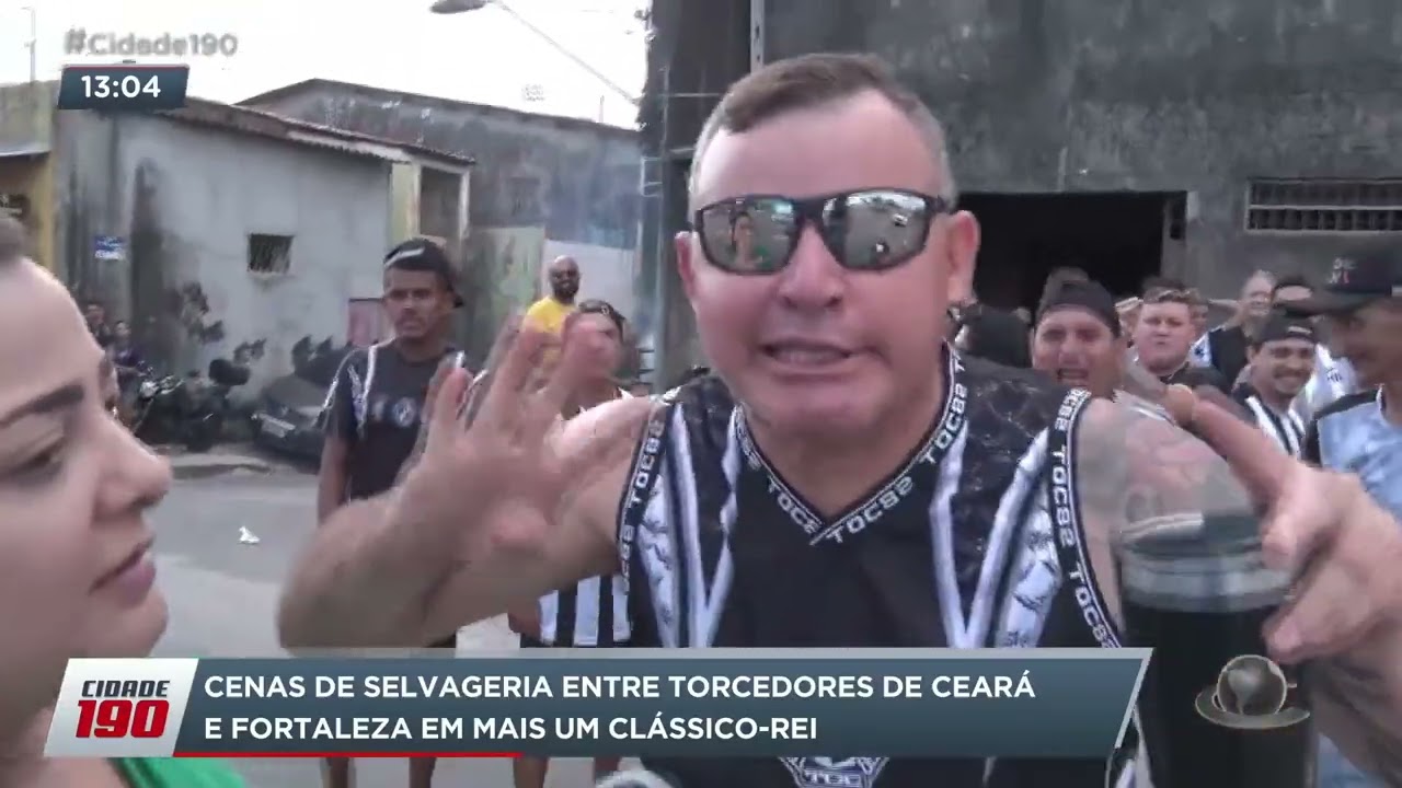 Cenas de selvageria entre torcedores de Ceará e Fortaleza em mais um Clássico-Rei