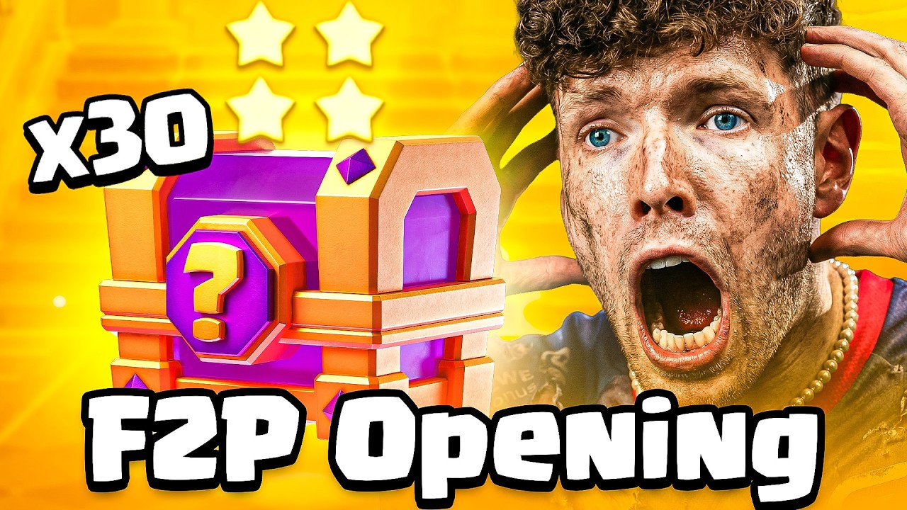 😱🤯40 LUCKY DROPS ÖFFNEN mit 0,00€... (Hardcore F2P Projekt) | Clash Royale Deutsch